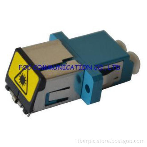 LC Shuttered Type Fiber Optical Adapter Low Insertion Loss